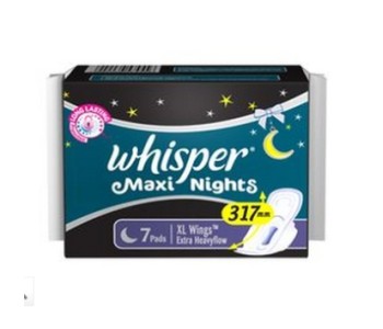 WHISPER MAXI NIGHTS XL WINGS 7 PADS